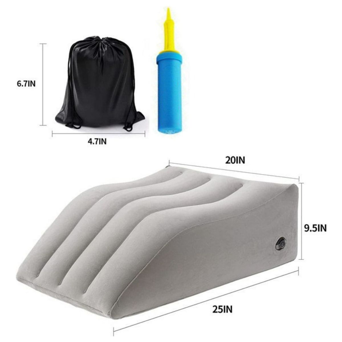 U BUY - Cojín Elevador De Piernas Para Dormir + Bolsa Almacenamiento