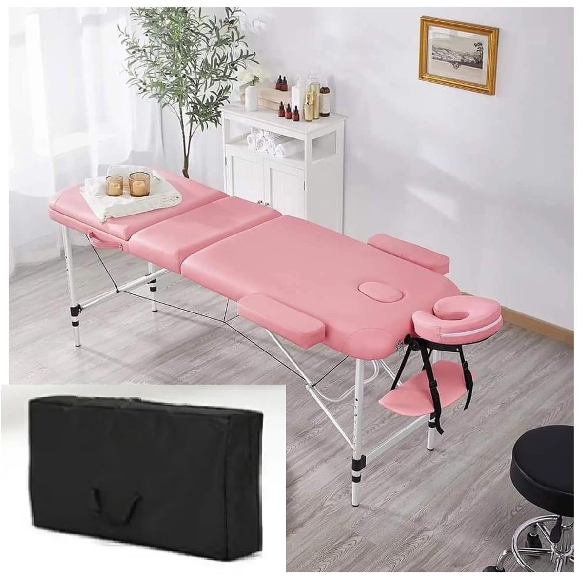 GENERICO - CAMILLA IMPORTADA DE ALUMINIO PORTATIL + ESTUCHE