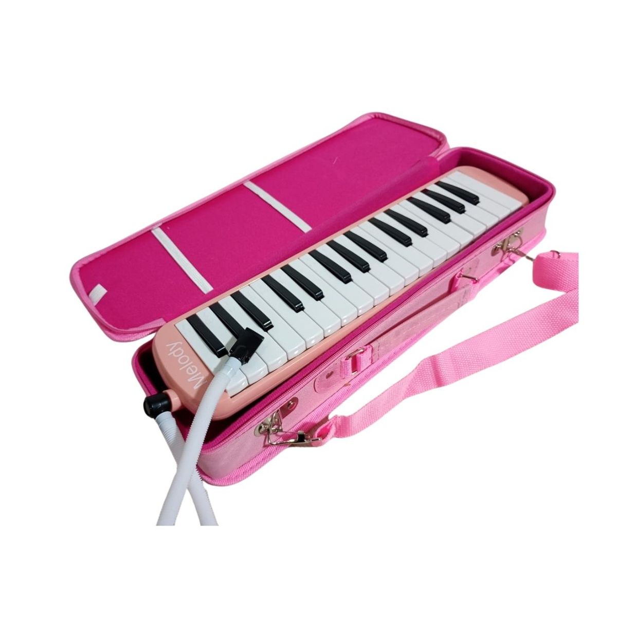 GENERICO - Melódica Portátil MELODY Color Rosado de 32 Teclas