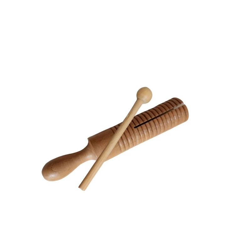GENERICO - Guiro Instrumento Musical de Madera para Niños