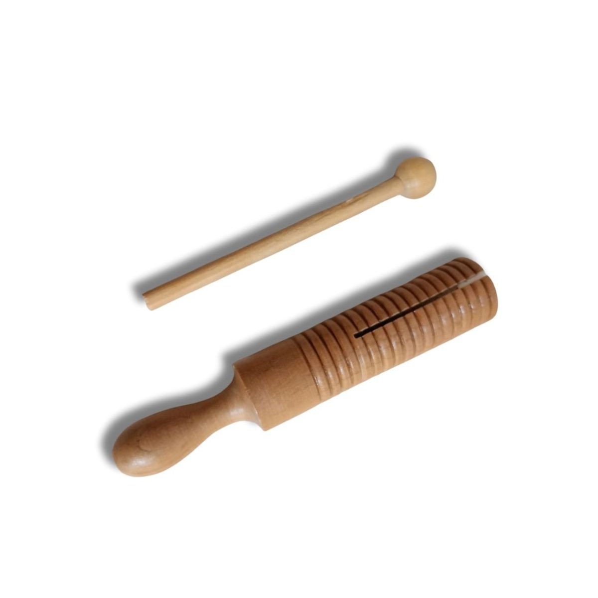 GENERICO - Guiro Instrumento Musical de Madera para Niños