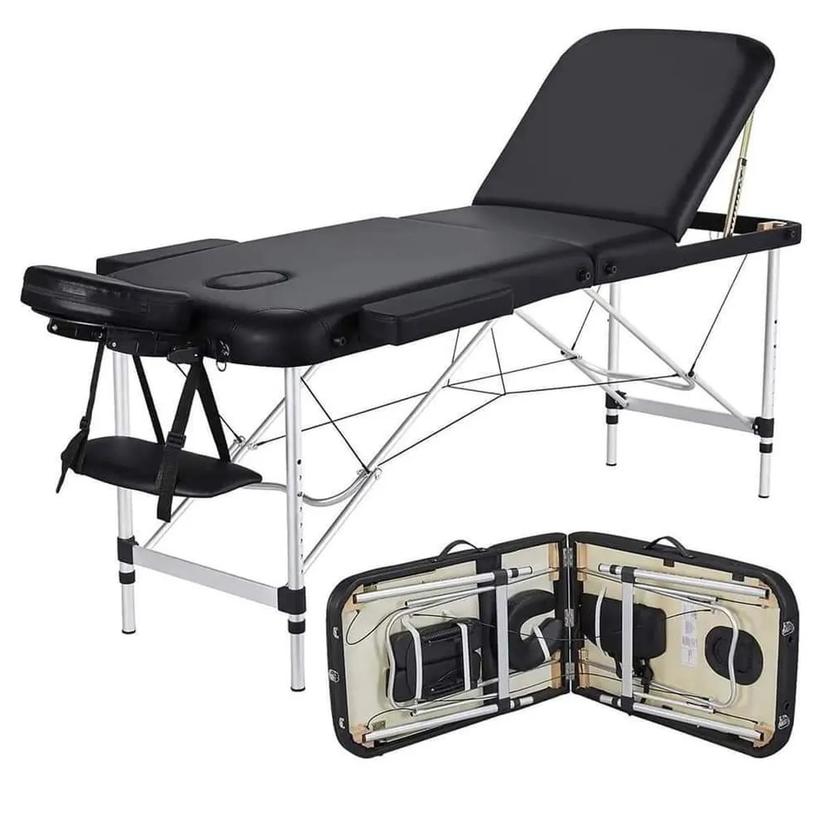 GENERICO - CAMILLA IMPORTADA DE ALUMINIO PORTATIL + ESTUCHE