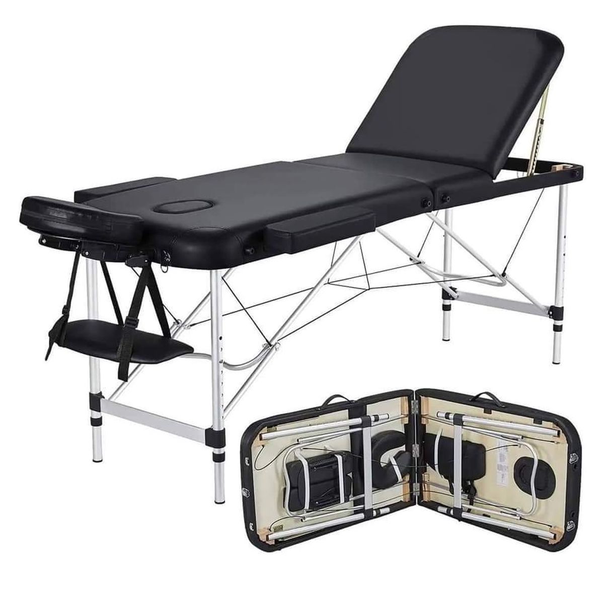 GENERICO - CAMILLA IMPORTADA DE ALUMINIO PORTATIL + ESTUCHE