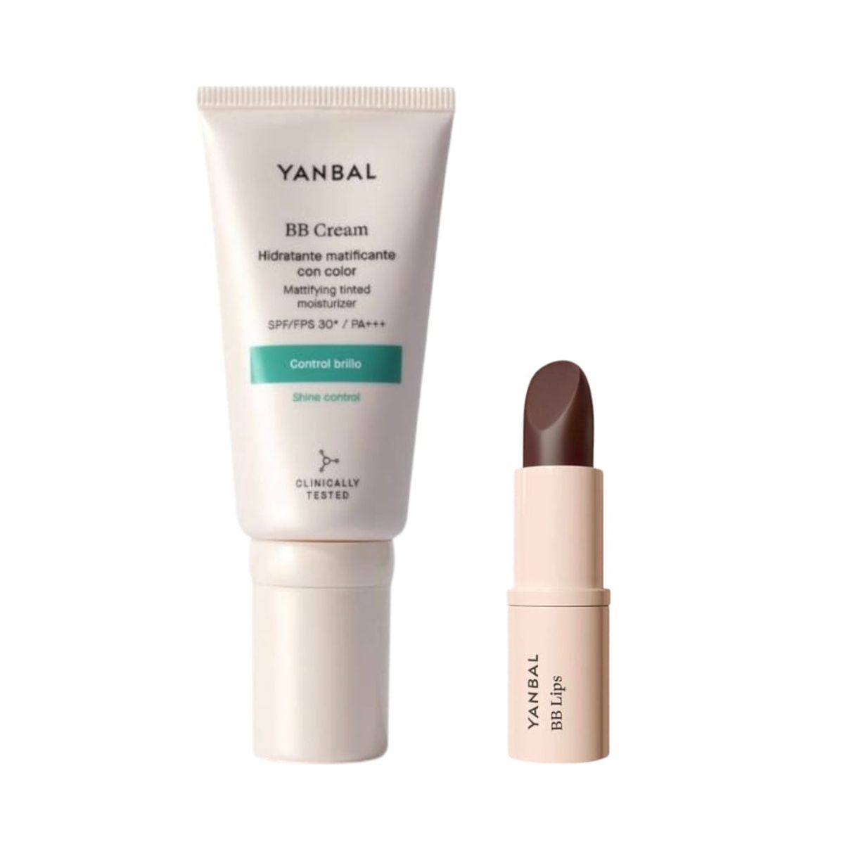 YANBAL - SET  BB Cream Matt Hidratante con Color + BB lips Black Honey