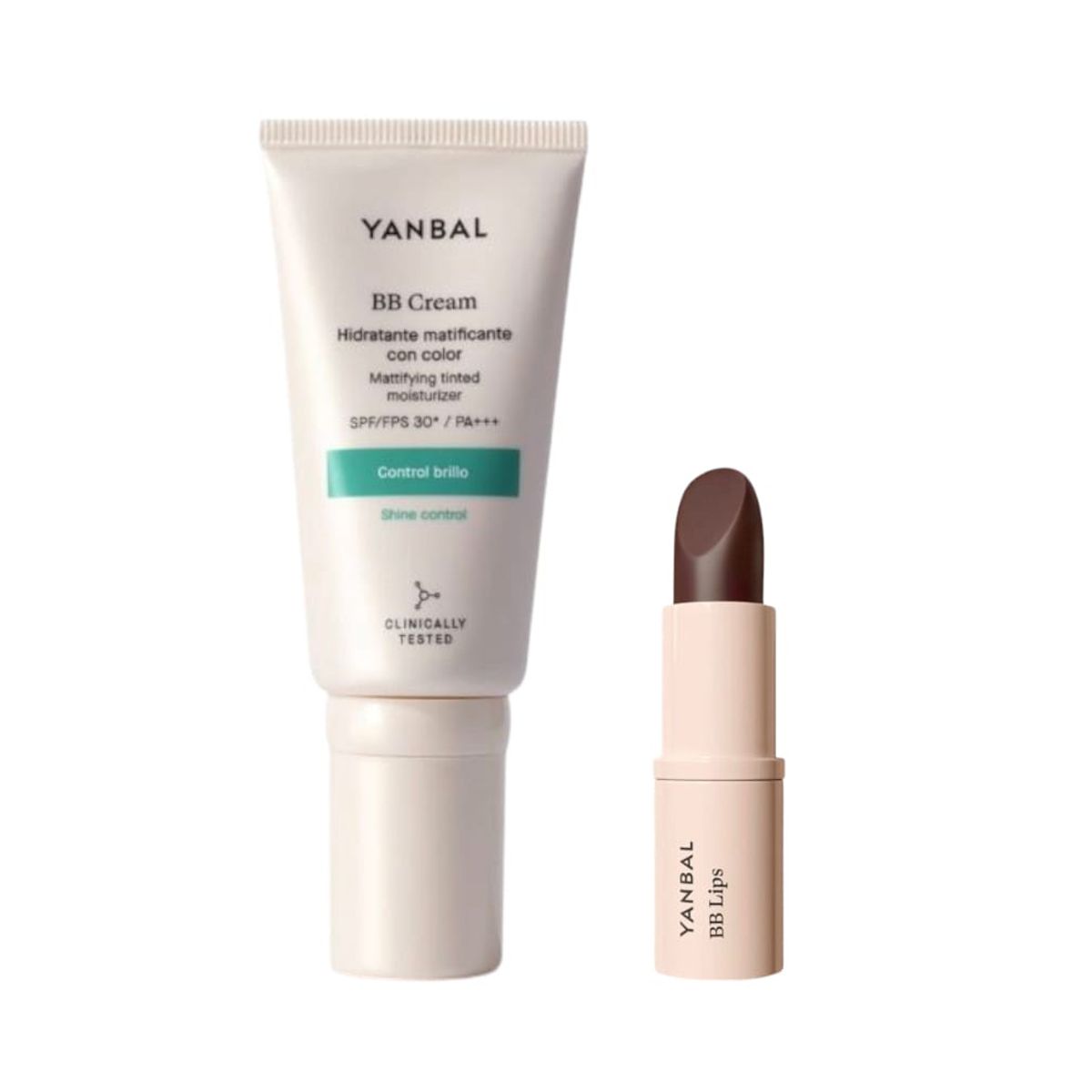 YANBAL - SET  BB Cream Matt Hidratante con Color + BB lips Black Honey