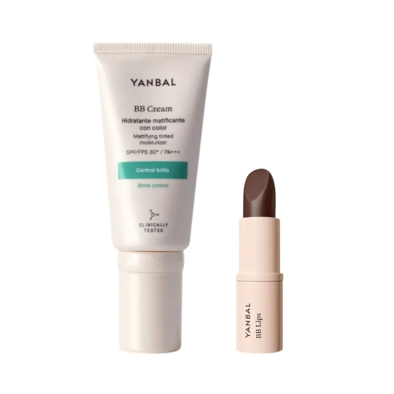 YANBAL - SET  BB Cream Matt Hidratante con Color + BB lips Black Honey