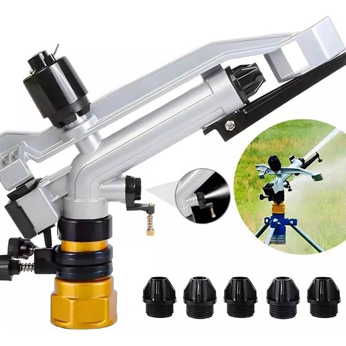 U BUY - Cañón Aspersor Pelícano De Riego Agrícola 1-12 R-18-36m