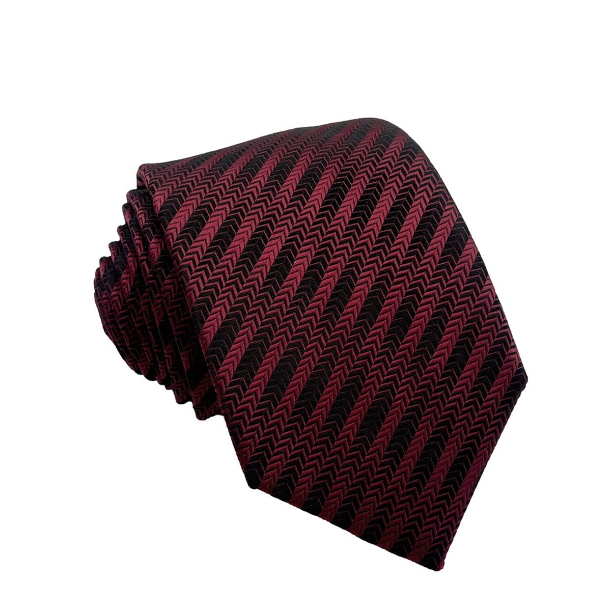 CHRISTIAN ARMAND - CORBATA DIAGONALES TEXTURIZADAS COLOR GRANATE