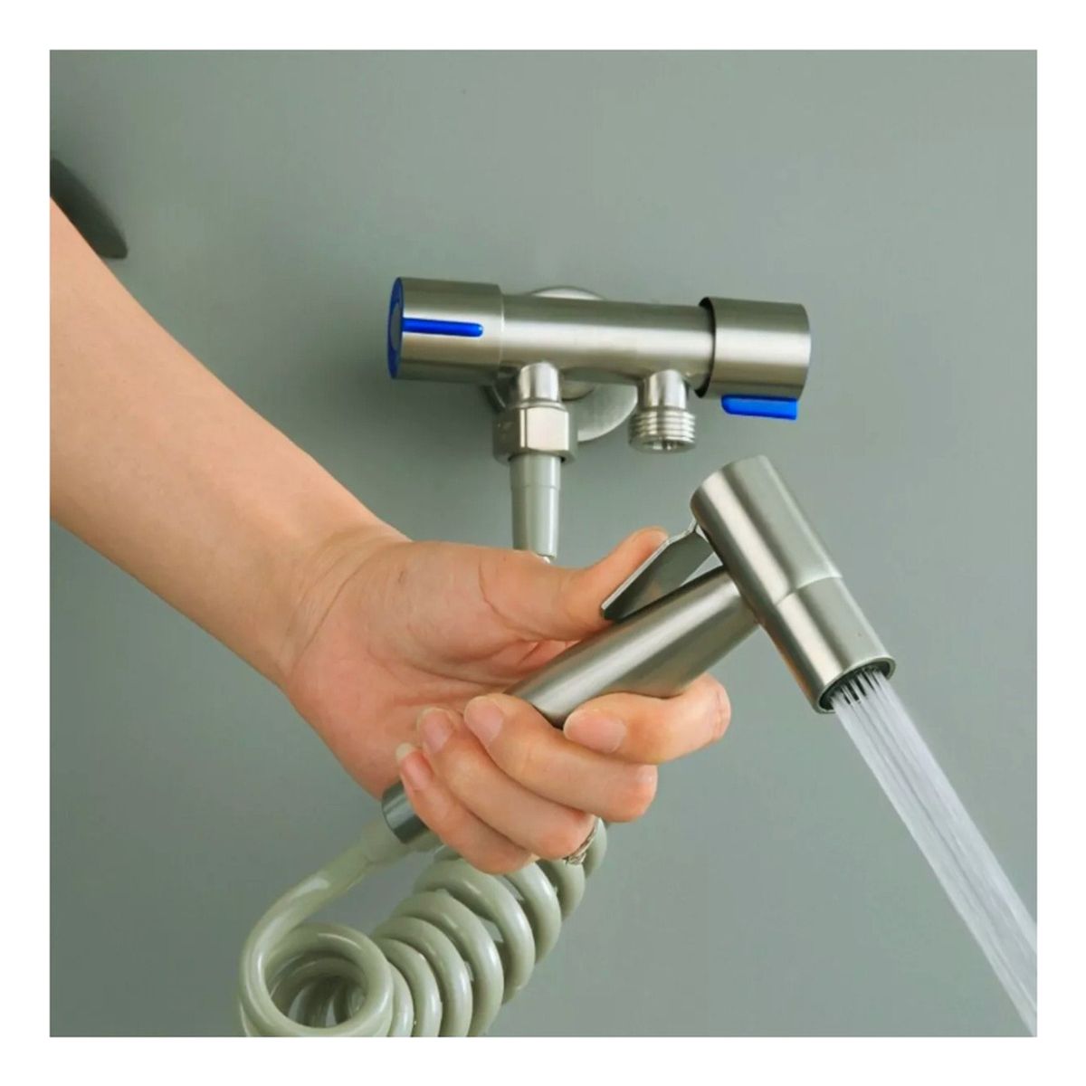 ANYHOGAR - Ducha Bidet Árabe Kit Completo Inodoro Acero Inoxidable