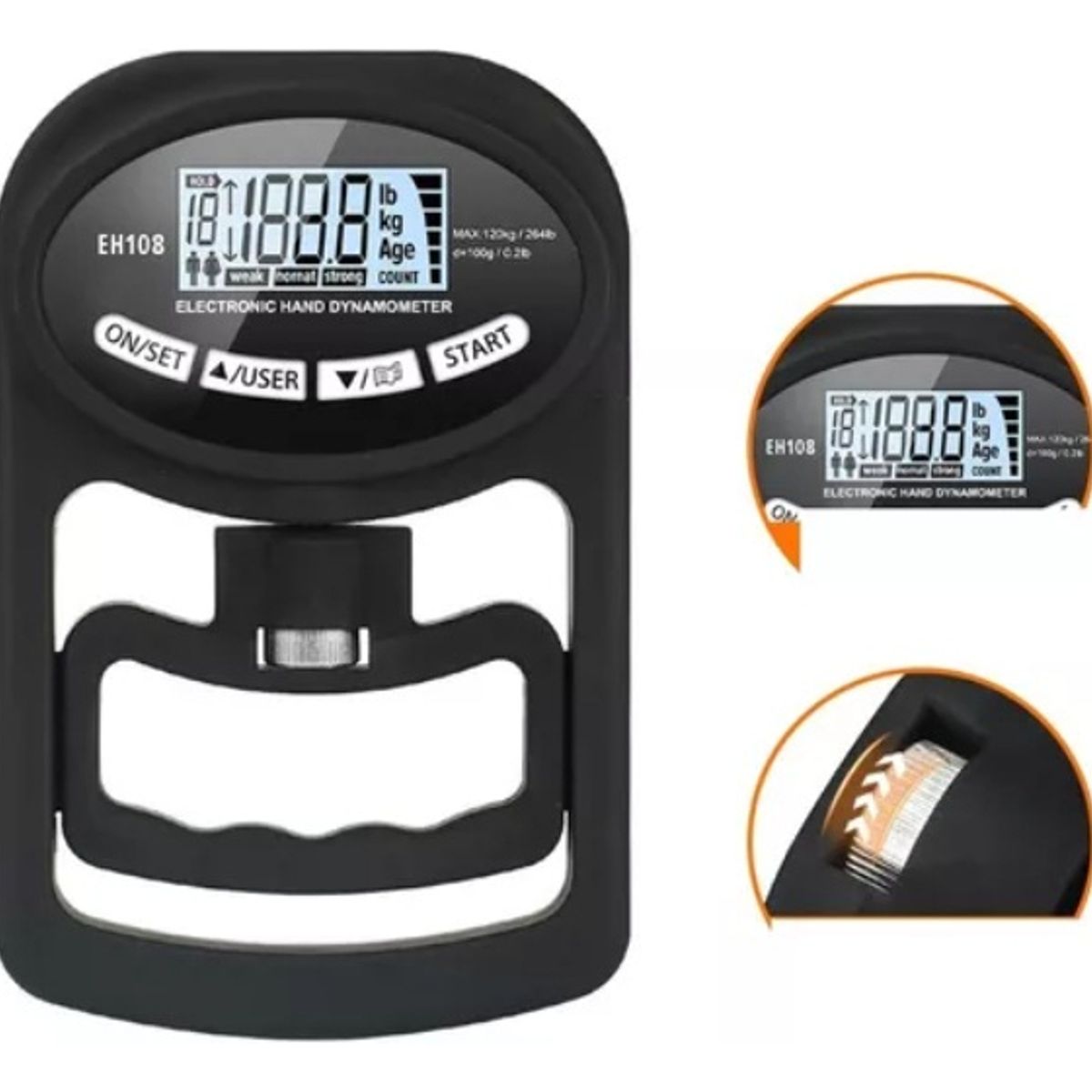 EASY FIT - Dinamómetro De Mano Digital