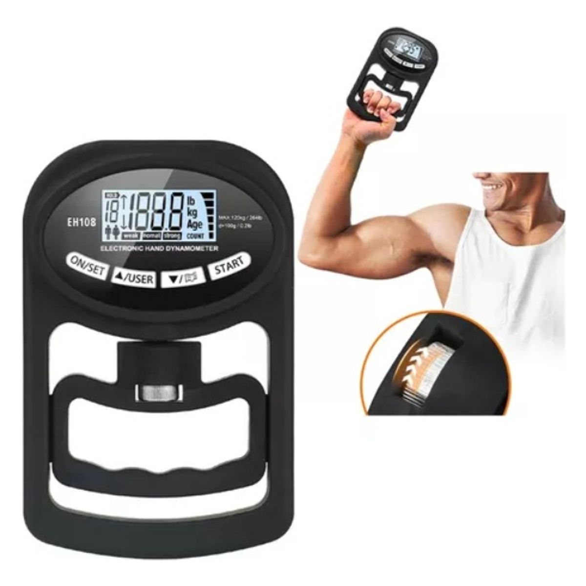 EASY FIT - Dinamómetro De Mano Digital