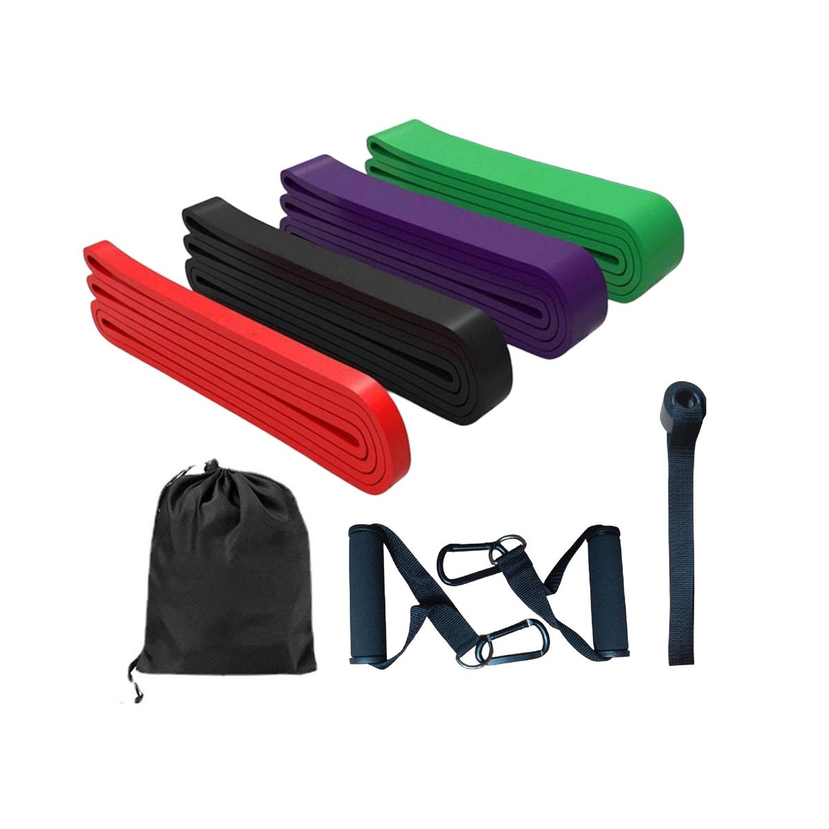 GENERICO - Bandas de Crossfit X 4 Ligas Elásticas De Resistencia Gym