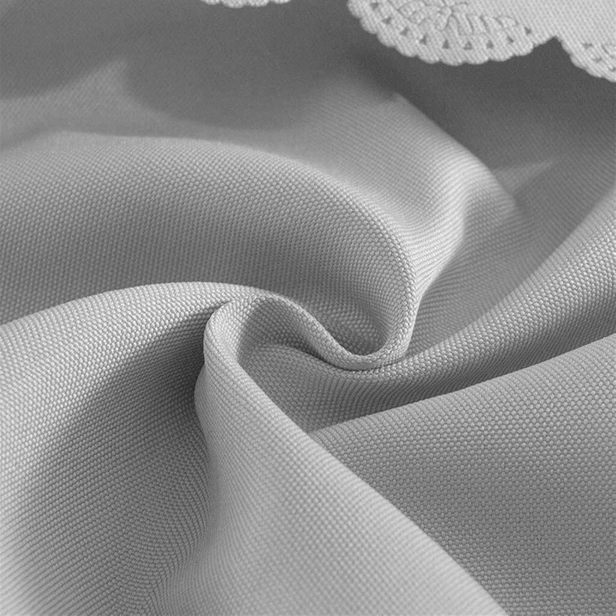 ANYHOGAR - Mantel para el hogar impermeable redondo de algodónnegro