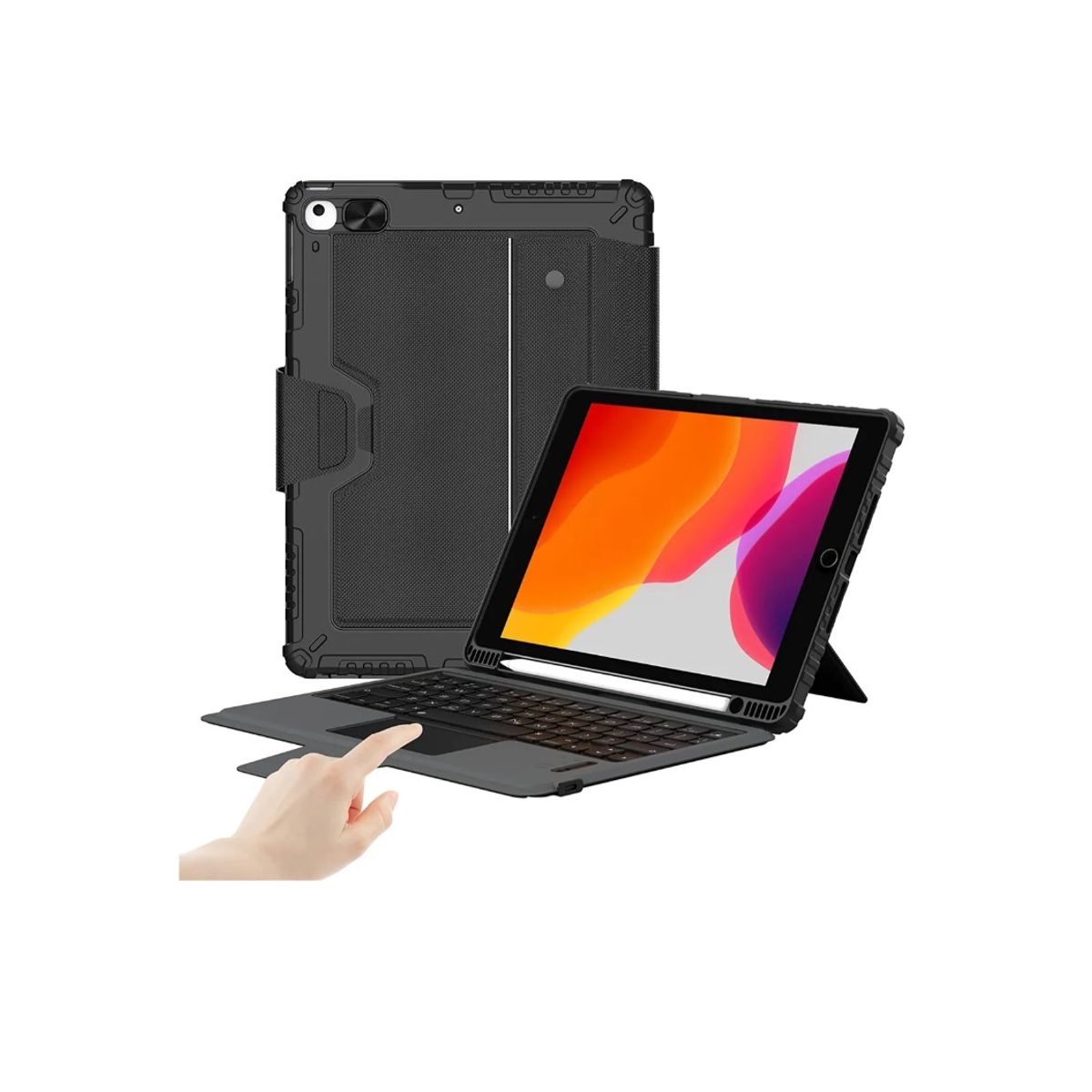 NILLKIN - Funda Case Cover Con Teclado Nillkin 10.2 In iPad 7 8 9 Gen