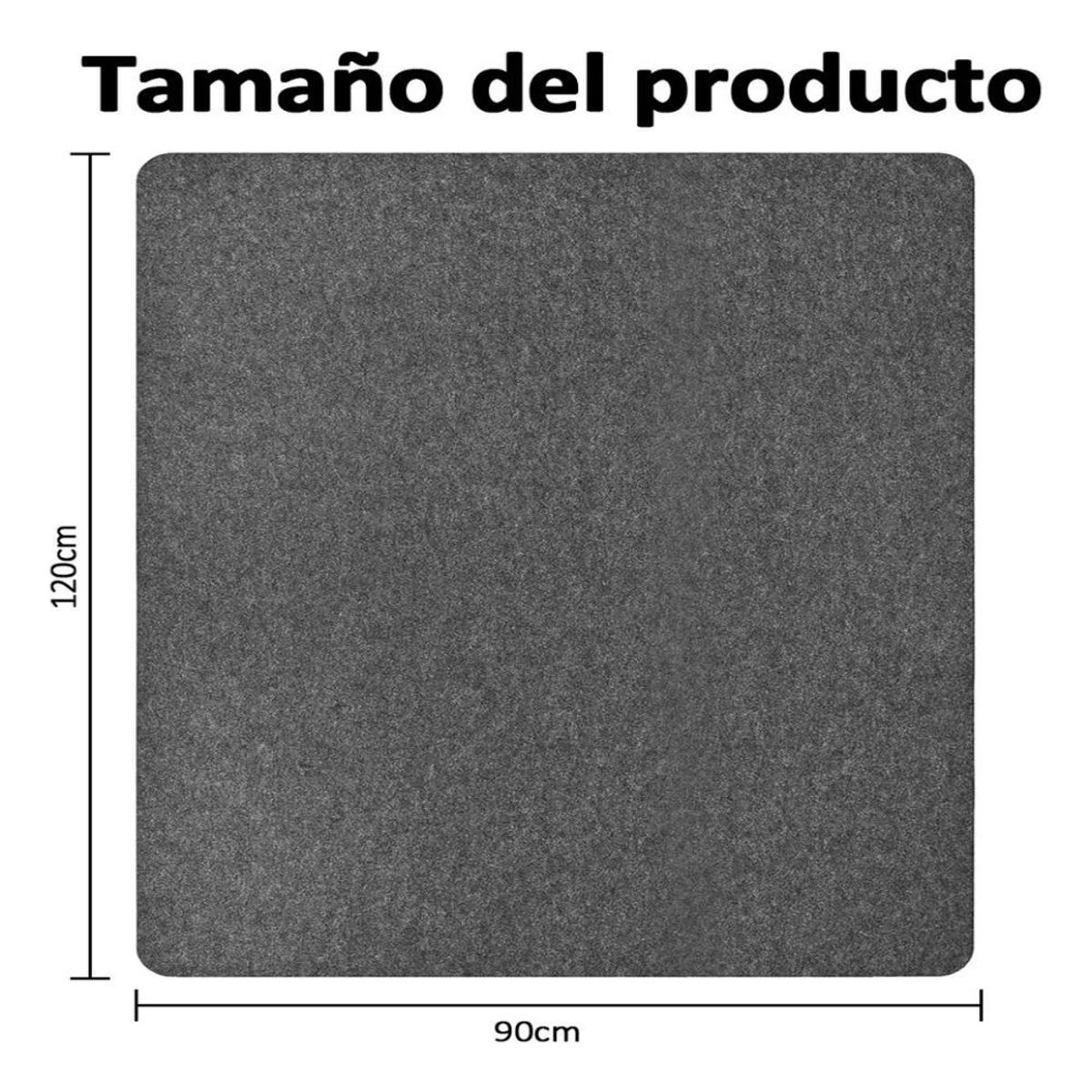 U BUY - Alfombrilla Antideslizante Para Silla De Oficina 120x90cm