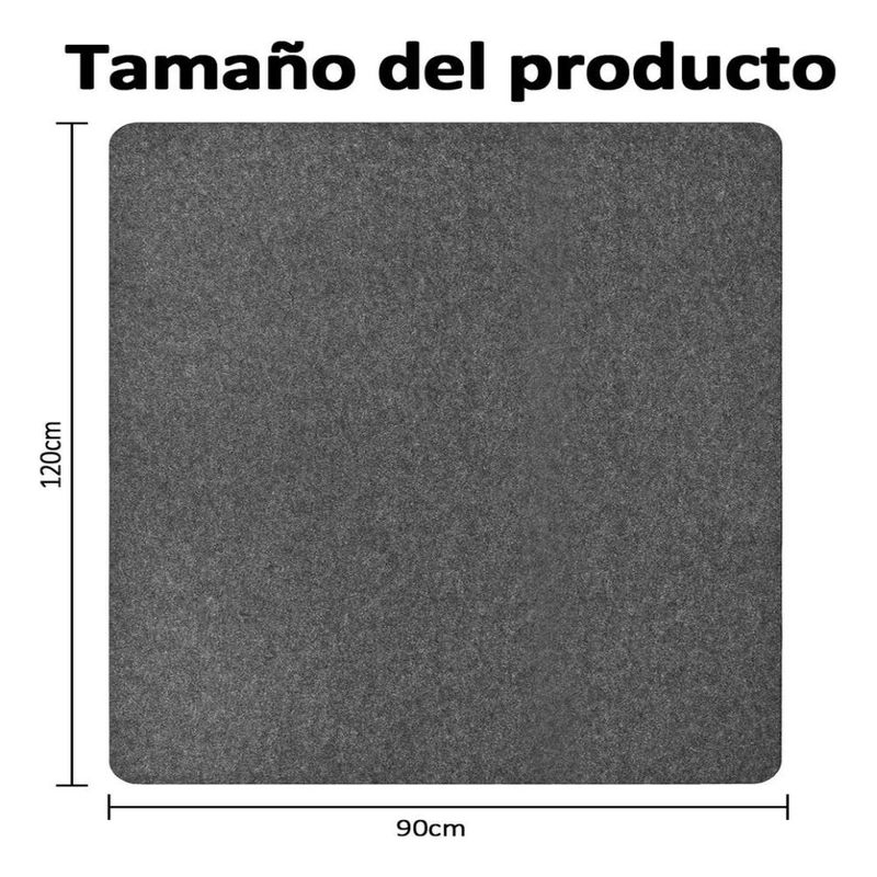 U BUY - Alfombrilla Antideslizante Para Silla De Oficina 120x90cm