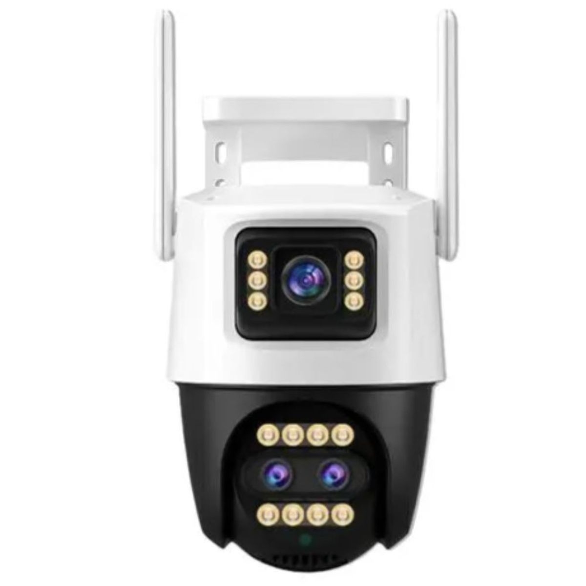 GENERICO - Cámara de Seguridad para Exterior Wifi Doble Lente 360° Full HD