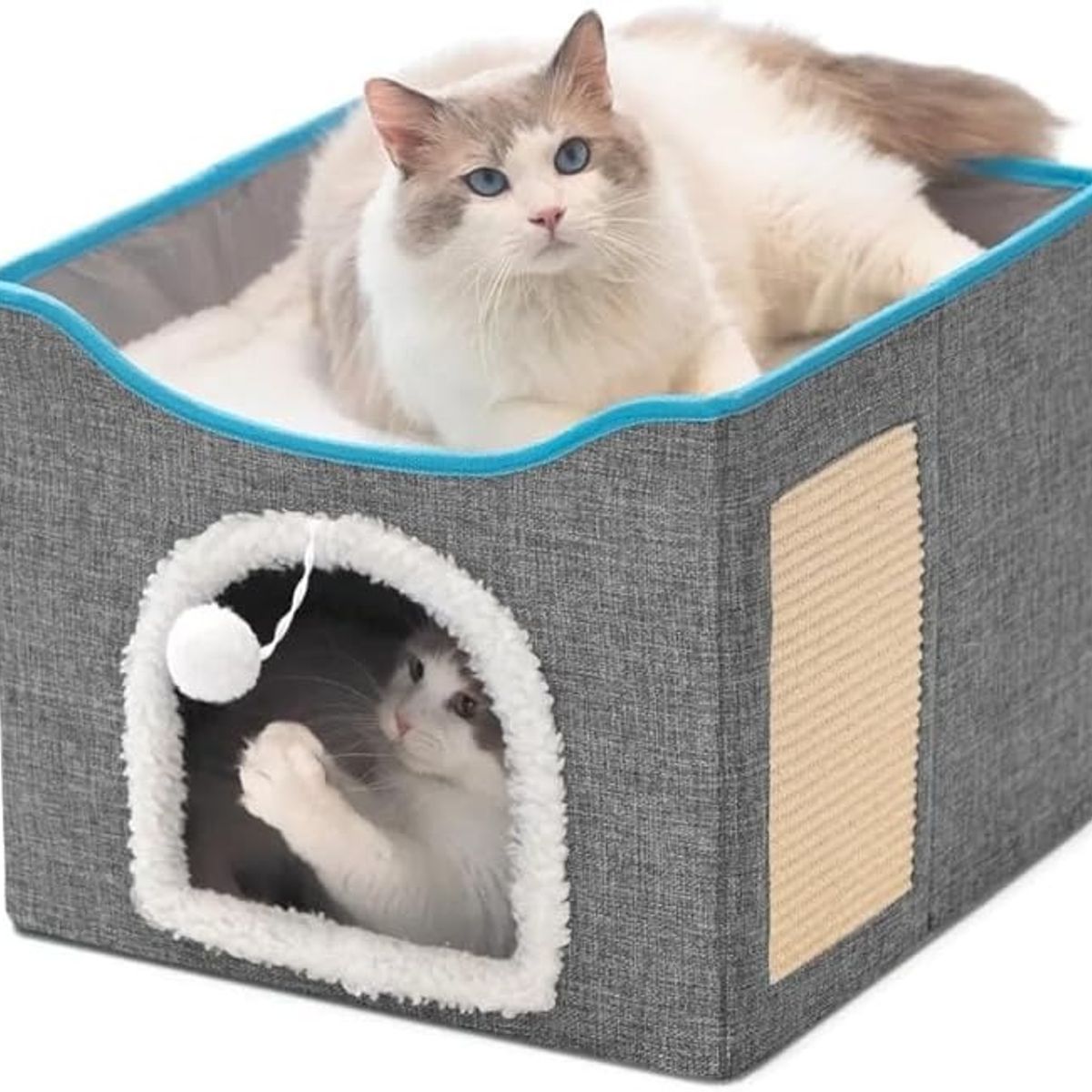 EVERSO - Cama Casa Iglu Para Mascotas Gato Y Perro Pequeño