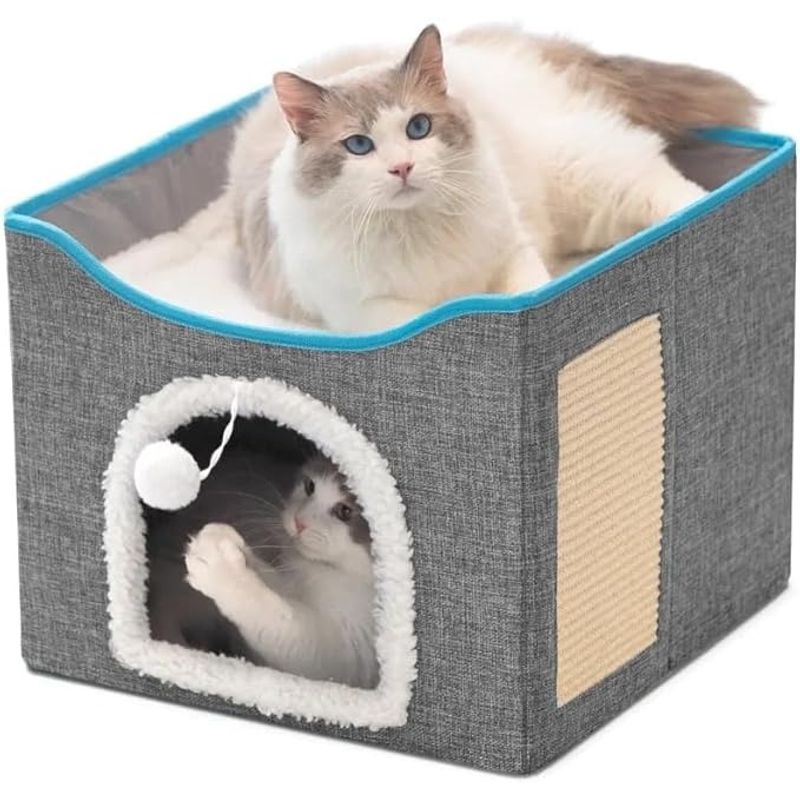 EVERSO - Cama Casa Iglu Para Mascotas Gato Y Perro Pequeño
