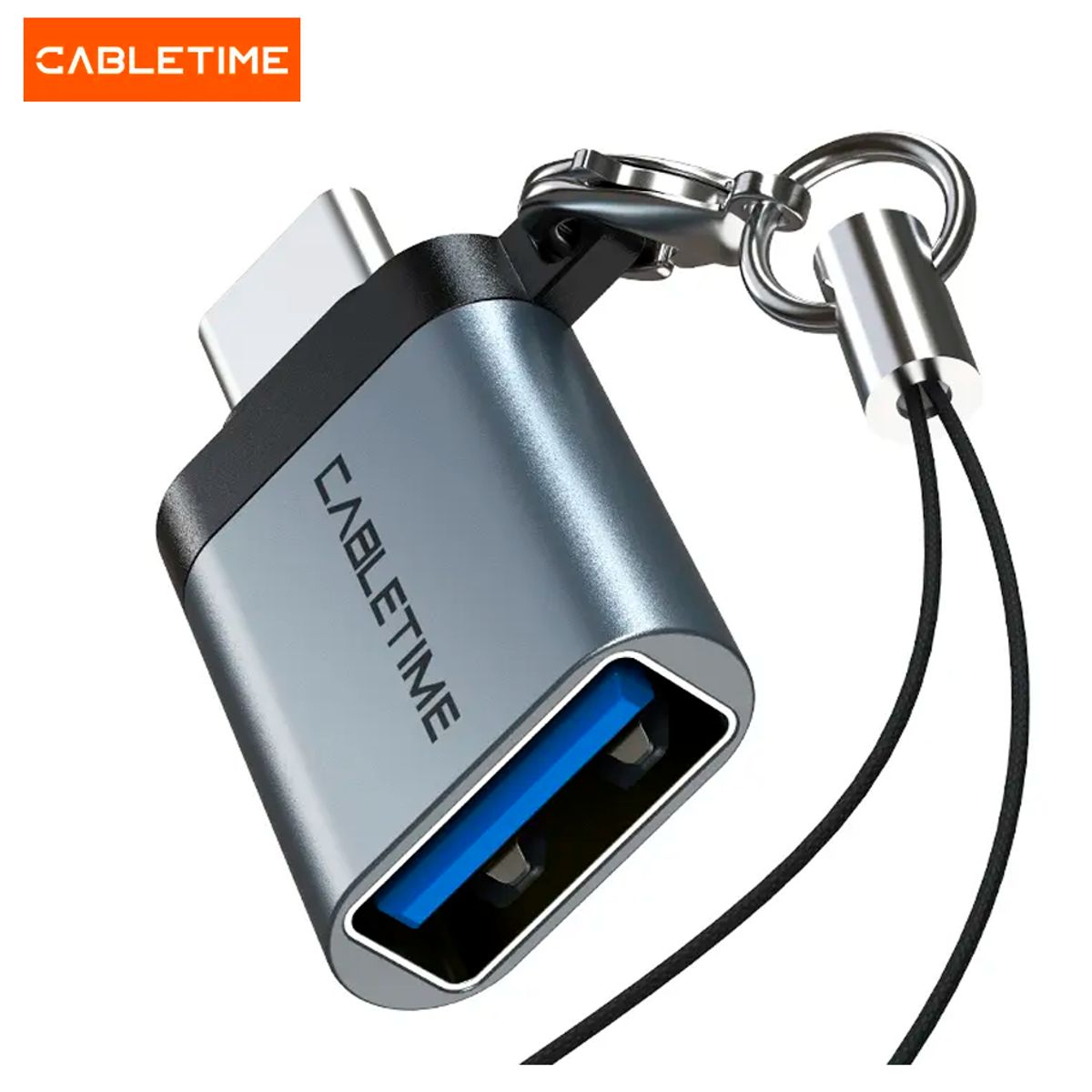 GENERICO - Adaptador USB Tipo C a USB-A OTG Alumnio cabletime