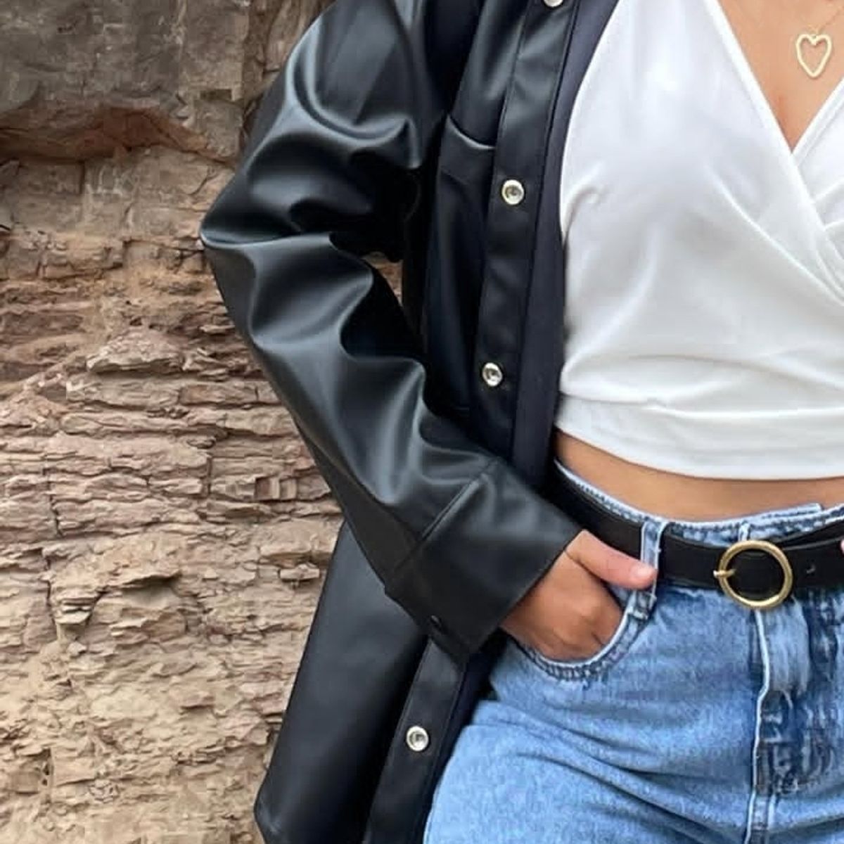 GENERICO - CAMISA OVERSIZE BOMBER PARA MUJER