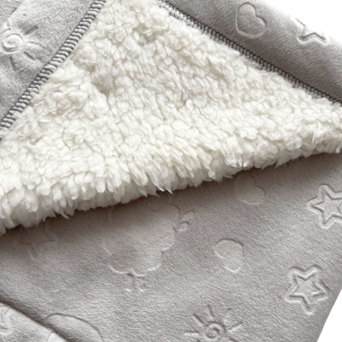 WAWA PIMA - MANTA DE INVIERNO GRAY CARNERITO