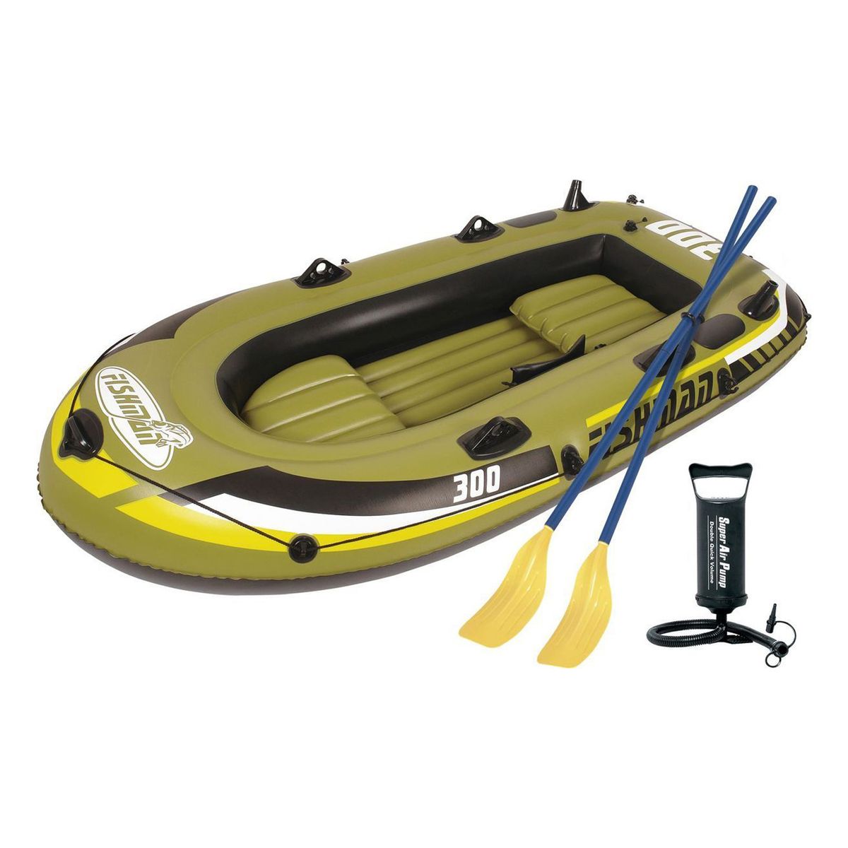Bote Inflable PVC para 2 personas 40x125x252cm hasta 265kg, marca Atletis - Foto Principal