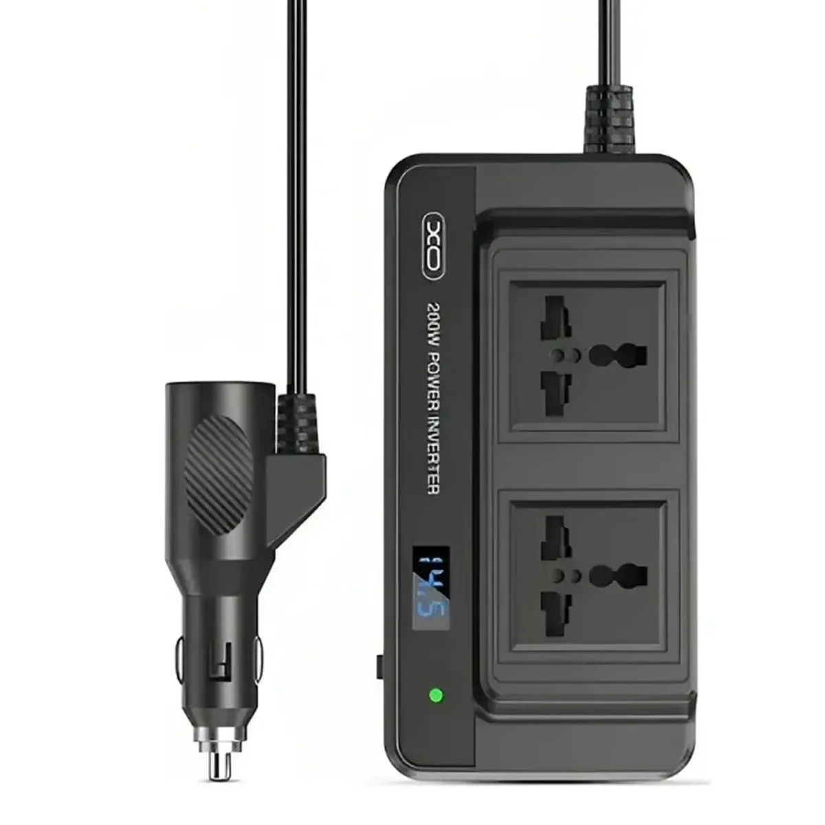 XO - Inversor Corriente Auto 12v 200w Carga Rapida C y USB