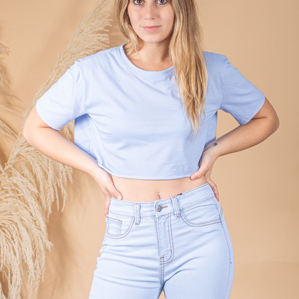 NEBULA - Polo Crop Maya 3.0 - Nébula - Celeste