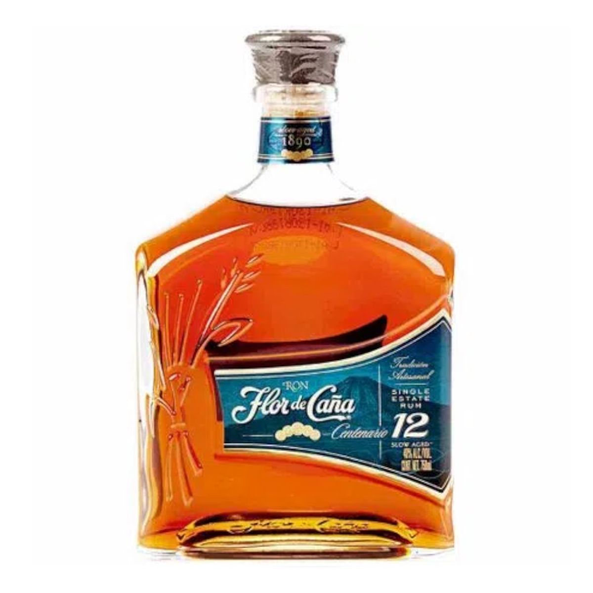 FLOR DE CAÑA - RON FLOR DE CAÑA 12 AÑOS SIN ESTUCHE - 750ml