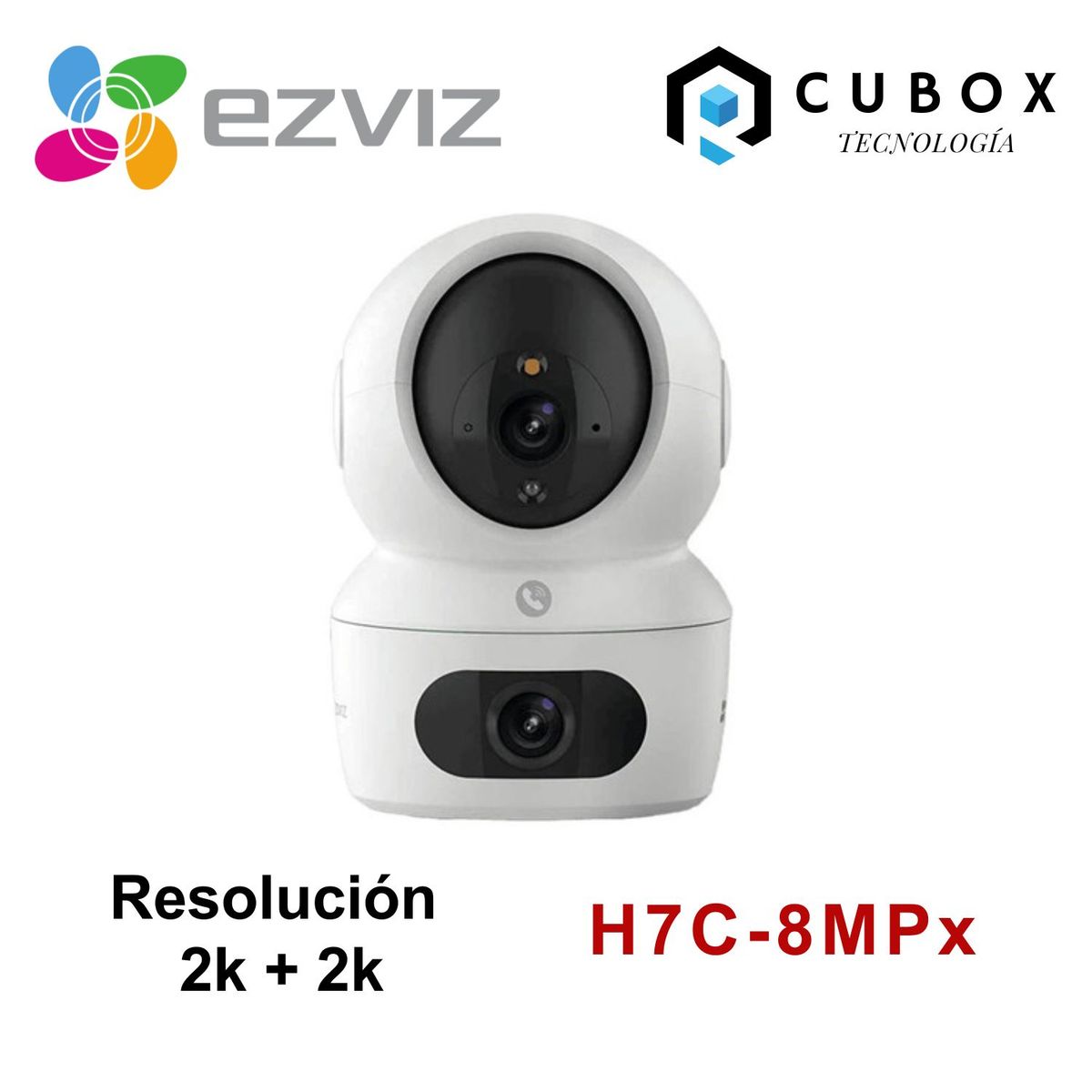 EZVIZ - Cámara de seguridad Ezviz H7c Dual 8MP seguridad integral visión panorámica detección IA