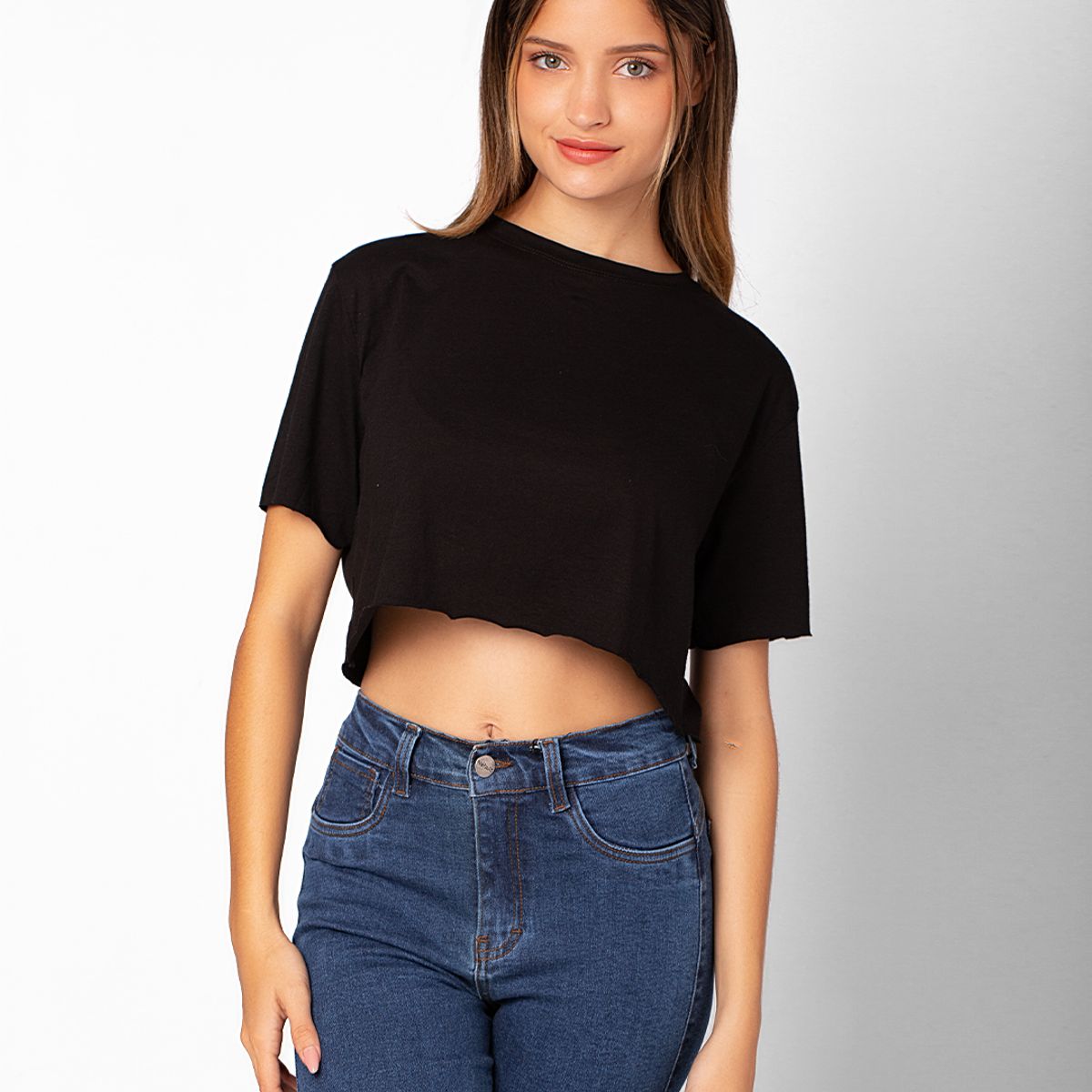 NEBULA - Polo Crop Maya 3.0 - Nébula - Negro