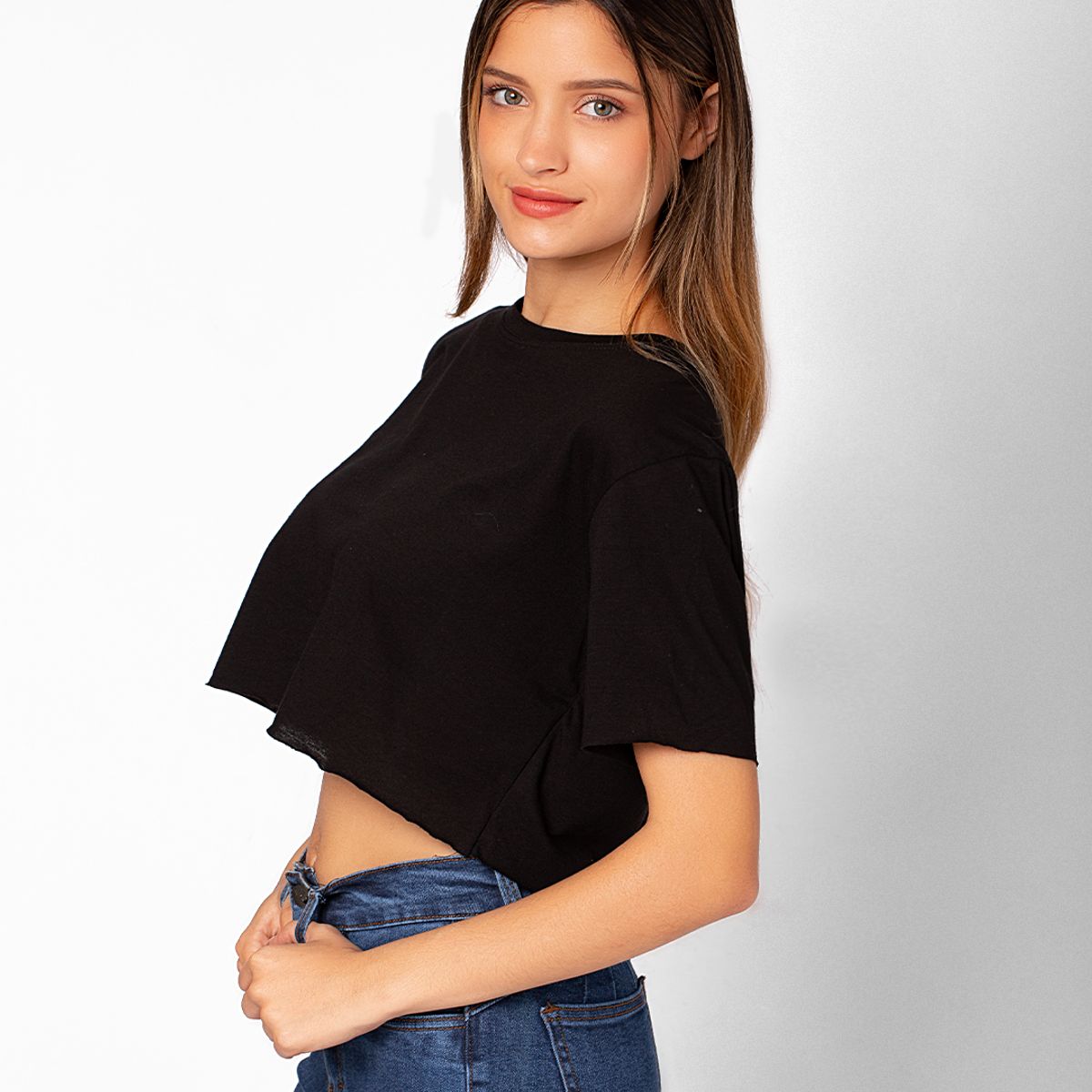 NEBULA - Polo Crop Maya 3.0 - Nébula - Negro