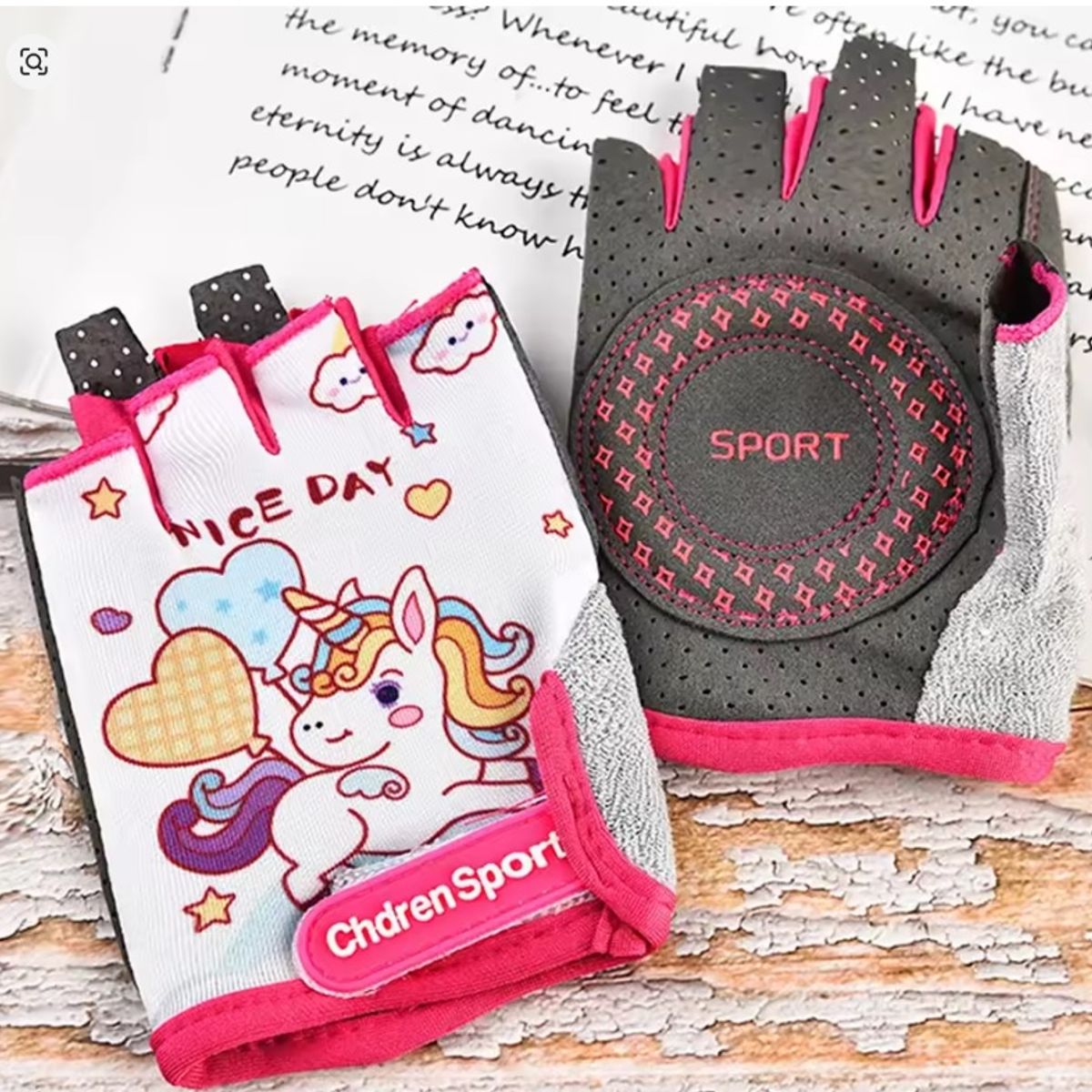 GENERICO - GUANTES DE CICLISMO PARA NIÑAS A PRUEBA DE GOLPES NIÑA TALLA S