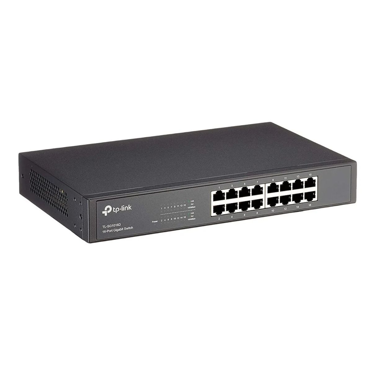 TP LINK - SWITCH TP-LINK TL-SG1016D 16 PUERTOS GIGABIT METAL
