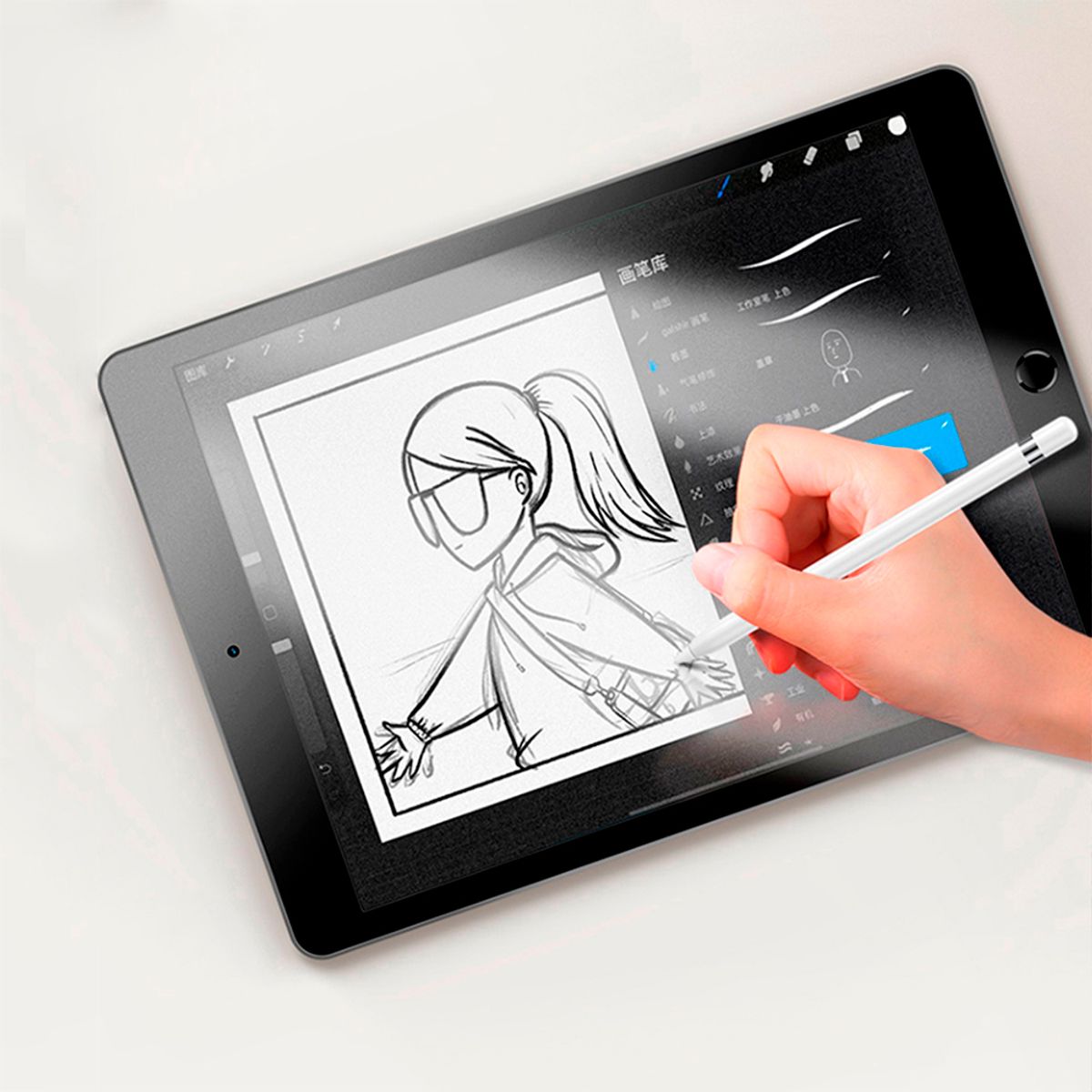 USAMS - Lámina Antibacterial para iPad 9-7″ USAMS