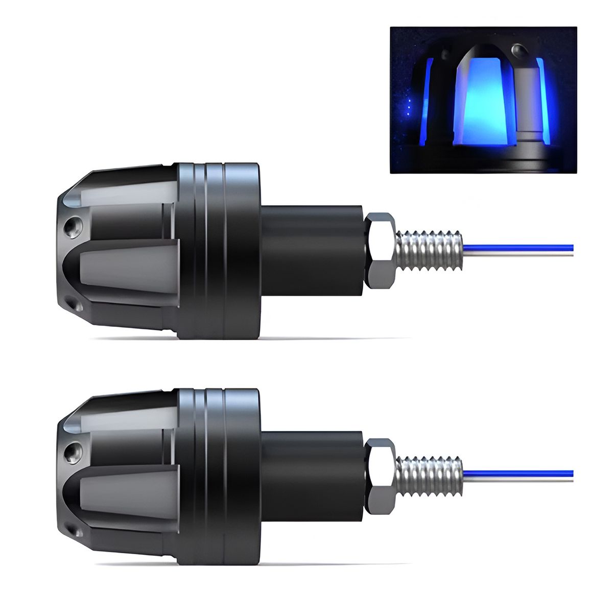 JET - Tope De Timon De Moto Con Luz Azul Par