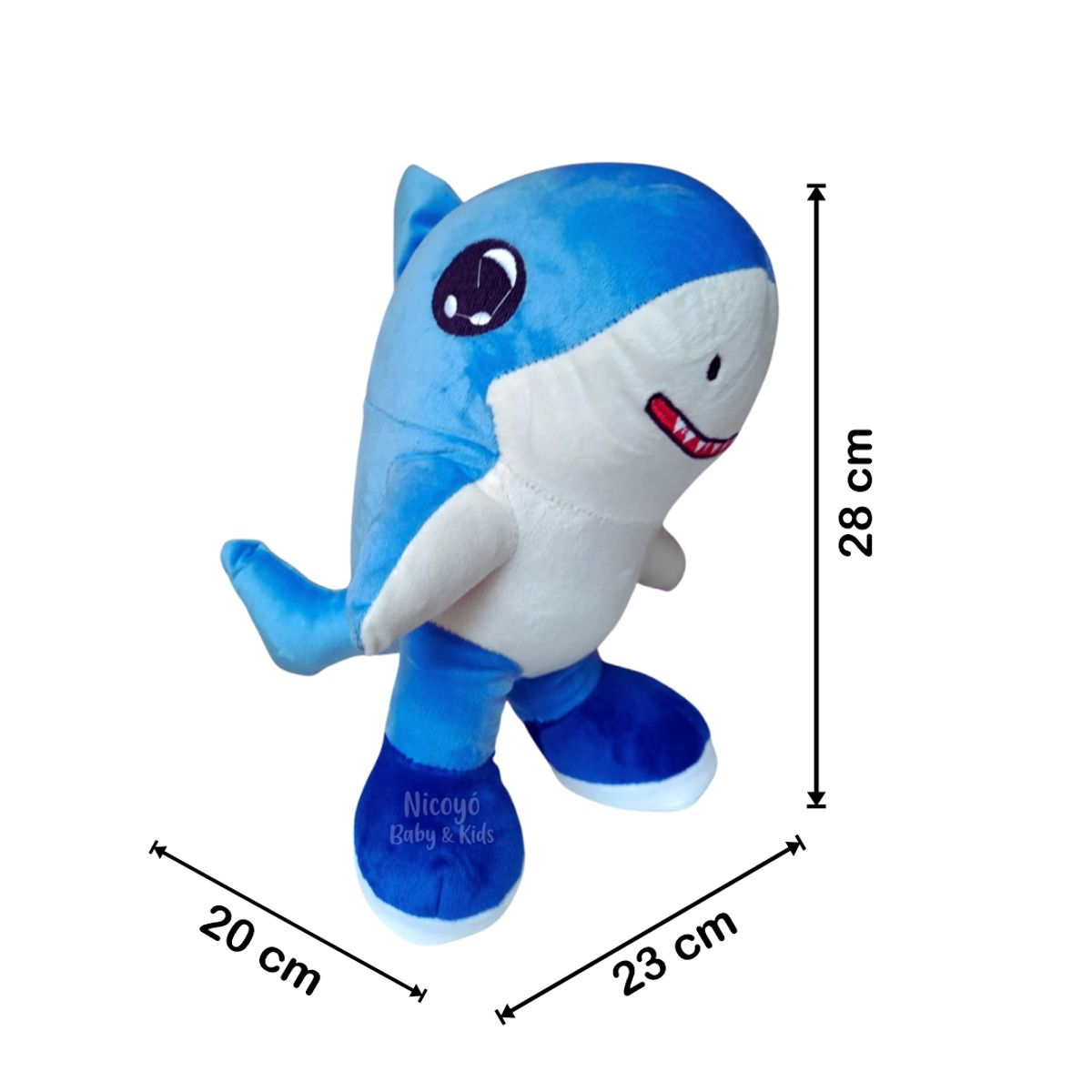 NACIONAL - Peluche Tralalerito Tralala Tiburón AZUL - Brainrot Italiano