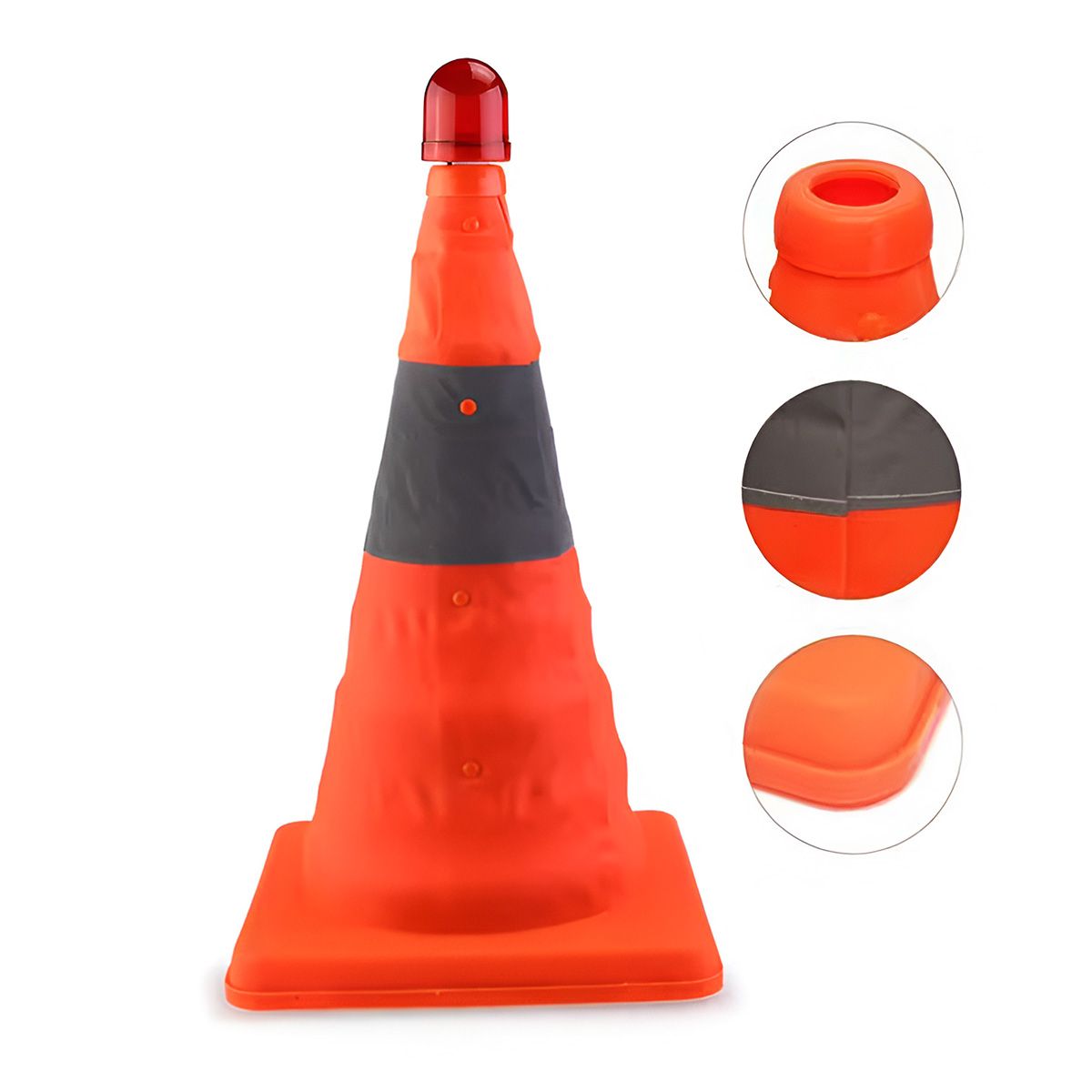 JET - Cono de Seguridad Plegable 50 cm con Luz LED