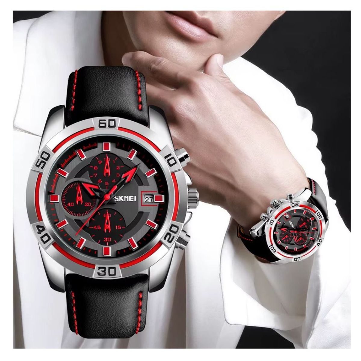 SKMEI - Reloj SKMEI Elegante 9156 Force Cuero