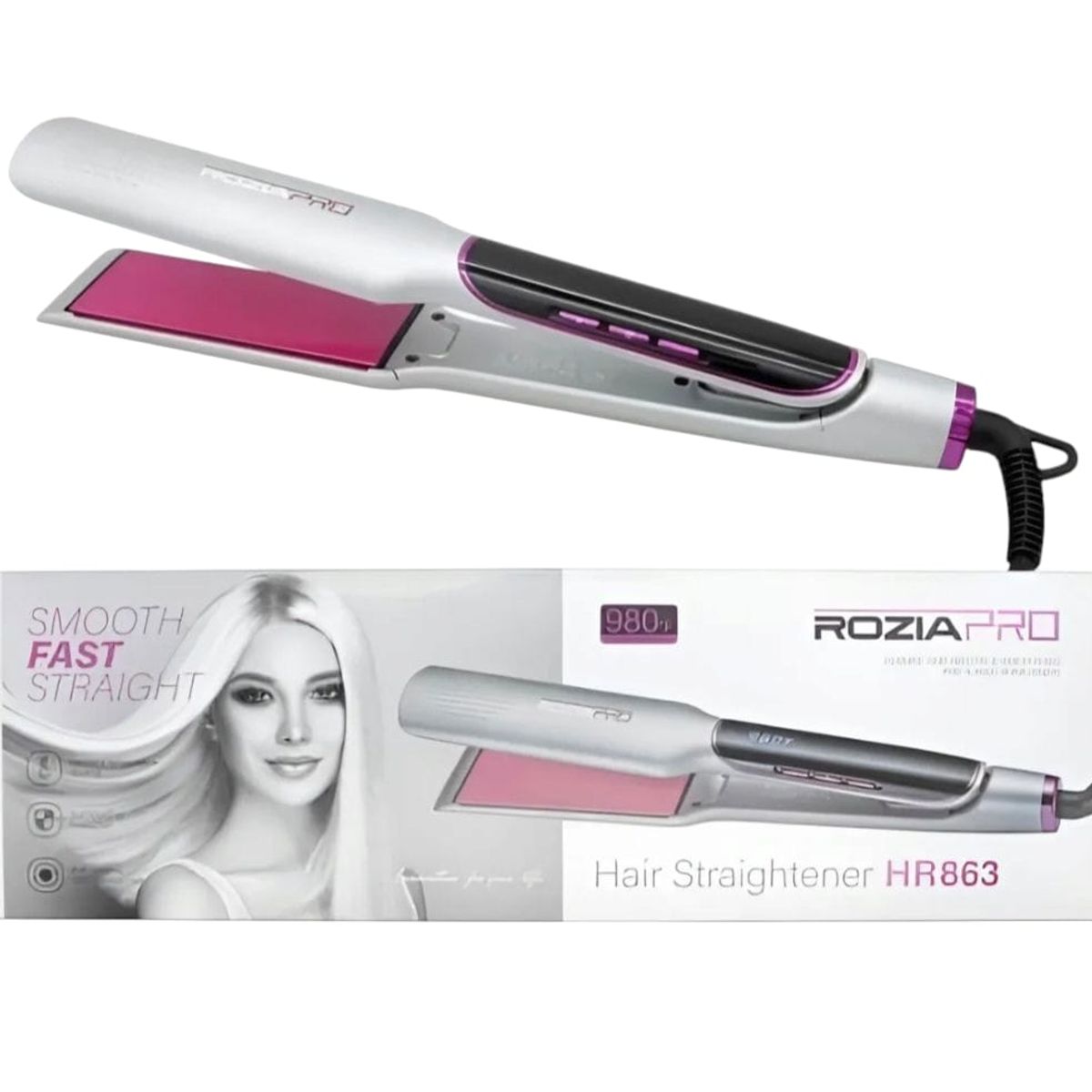 GENERICO - Plancha Alisadora Profesional Rozia Pro-HR 863