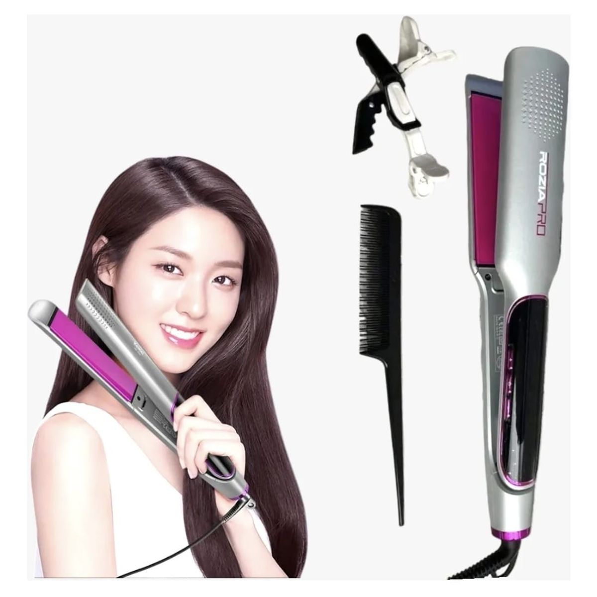 GENERICO - Plancha Alisadora Profesional Rozia Pro-HR 863