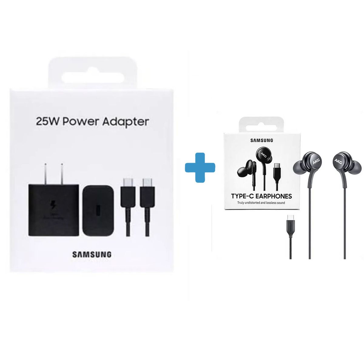 SAMSUNG - Audífonos AKG Tipo C + Cargador Samsung 25W para A35 Original