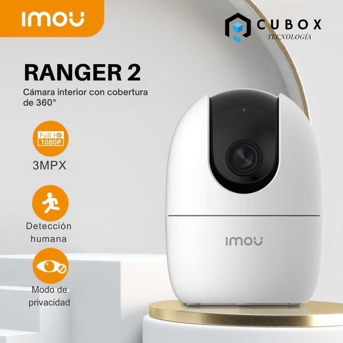 IMOU - Cámara seguridad WIFI IMOU Ranger 2 de 3MP