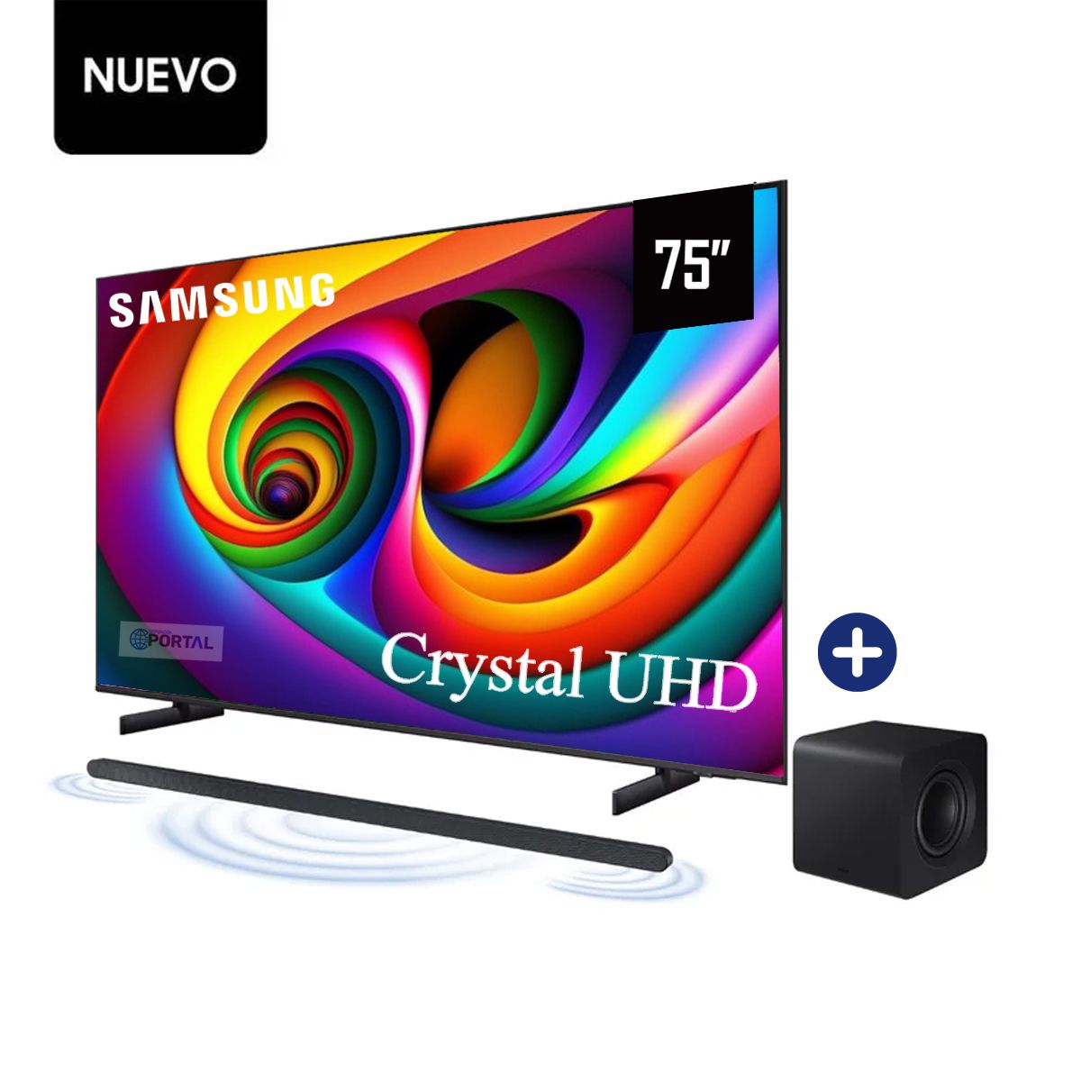 SAMSUNG - Televisor Samsung 75 Qled 4K QN75Q65DAGXPE + Soundbar HW-S800D