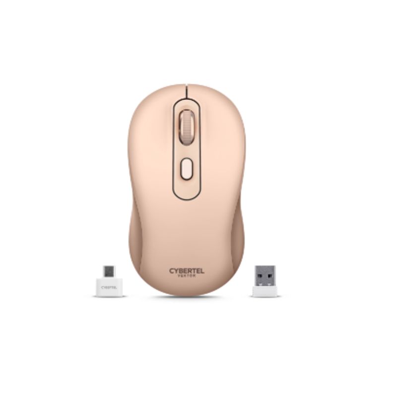 CYBERTEL - Mouse Inalambrico VEKTOR CYB M708-3M RECARGABLE Rosado CYBERTEL