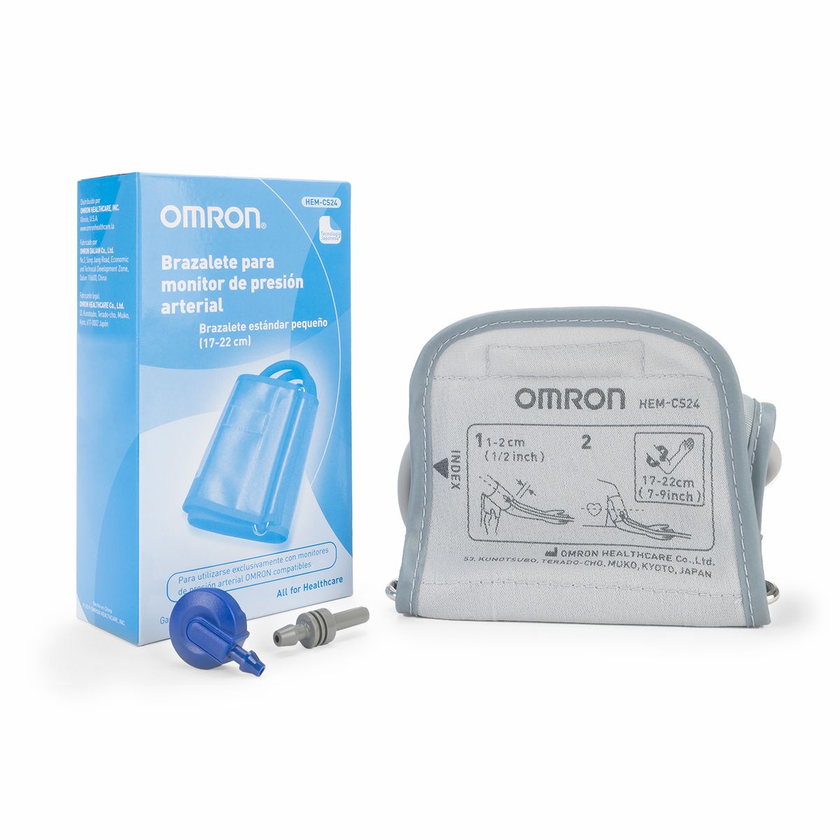 OMRON - Brazalete Pequeño de 17 a 22 CM para Tensiómetro OMRON HEM-CS24
