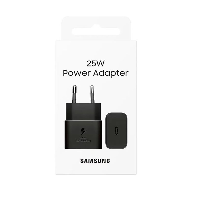 SAMSUNG - Cargador Samsung 25W Adaptador para S20 Ultra Negro
