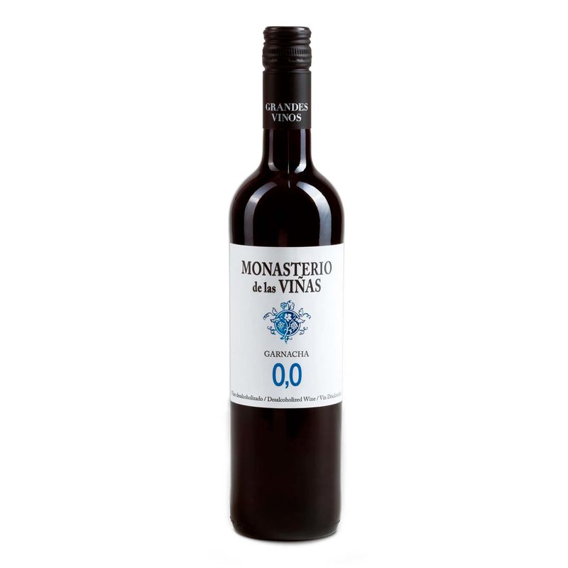 GENERICO - VINO MONASTERIO DE LAS VIÑAS TINTO DESALCOHOLIZADO 750ML