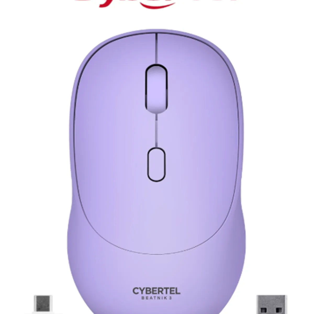 CYBERTEL - Mouse Inalambrico BEATNIK 3 CYB M704-3M BT WIFI Recargable CYBERTEL